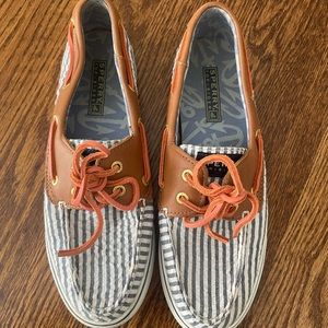 Seersucker Sperry Boat Shoes